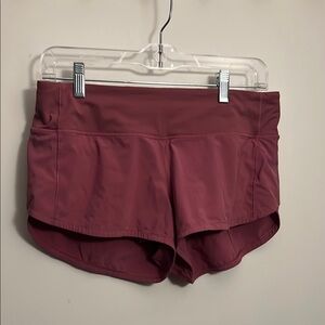 Lululemon Athletica Red Athletic Shorts
